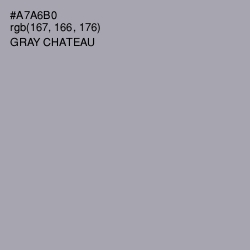 #A7A6B0 - Gray Chateau Color Image